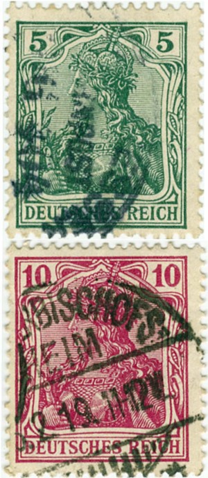 １９０２年発行ドイツ通常切手