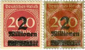 ドイツのインフレ切手　２００万マルク