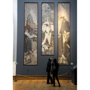 28日夕、トレチャコフ美術館内部 28日夕、トレチャコフ美術館内部