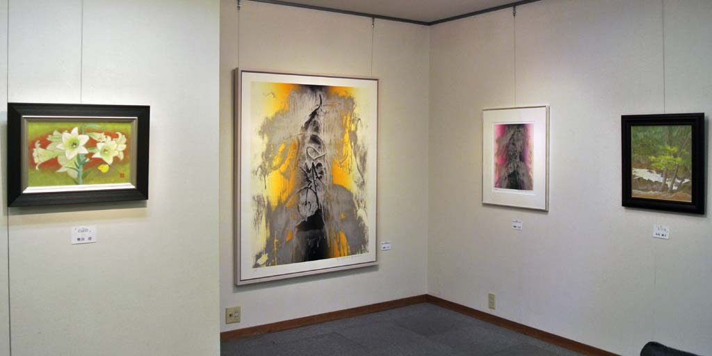 第15回丸池'69展　奥谷澄「百合」、神野立生「Traces of Nothingness」「Traces of Nothingness」、木村順子「るり渓」